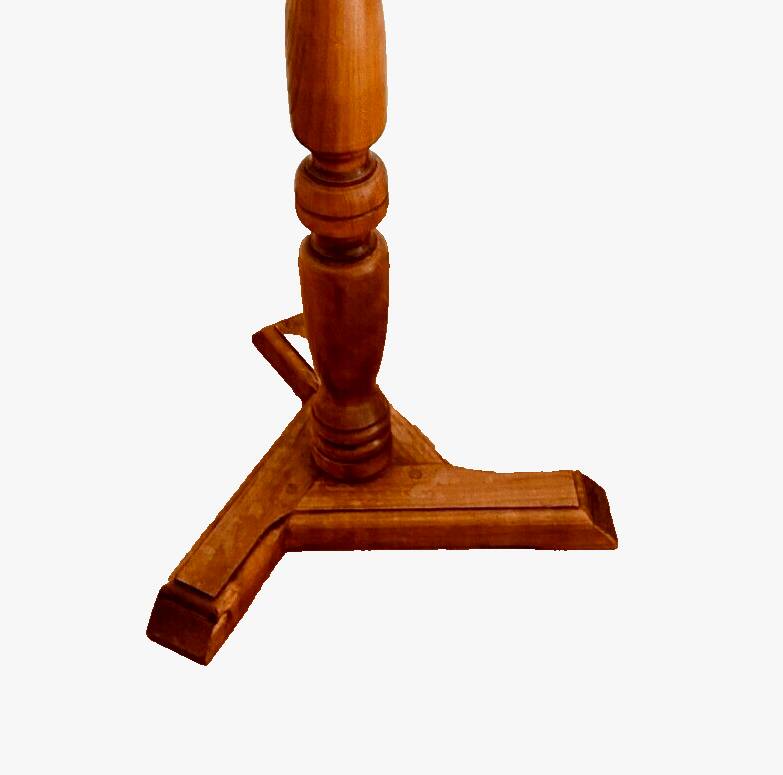 Louis Philippe style tripod pedestal table in solid walnut 20th century