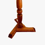 Louis Philippe style tripod pedestal table in solid walnut 20th century