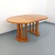 Vintage Scandinavian round dining table Rainer Daumiller in pine.