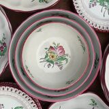 Luneville half porcelain table service