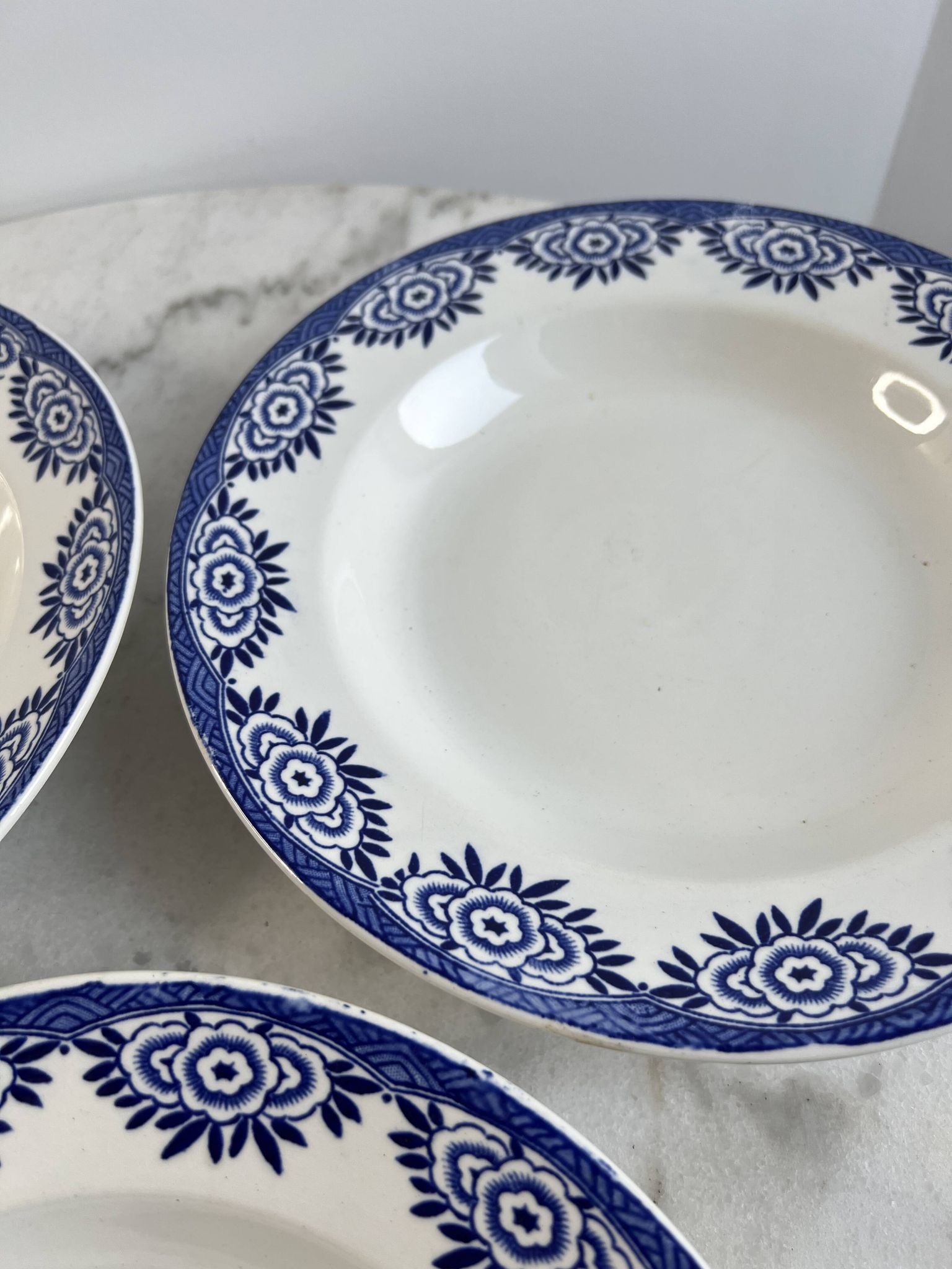 Set of 3 deep plates Sarreguemines Capri Casino