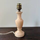 Vintage pink natural stone lamp base