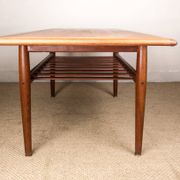 Large Danish teak coffee table, two levels, by Grete Jalk for Glostrup Mobelfabrik.