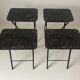 Set of 4 service tables by Artex-Green Corp, 1960s, USA