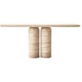 Travertine Console Table