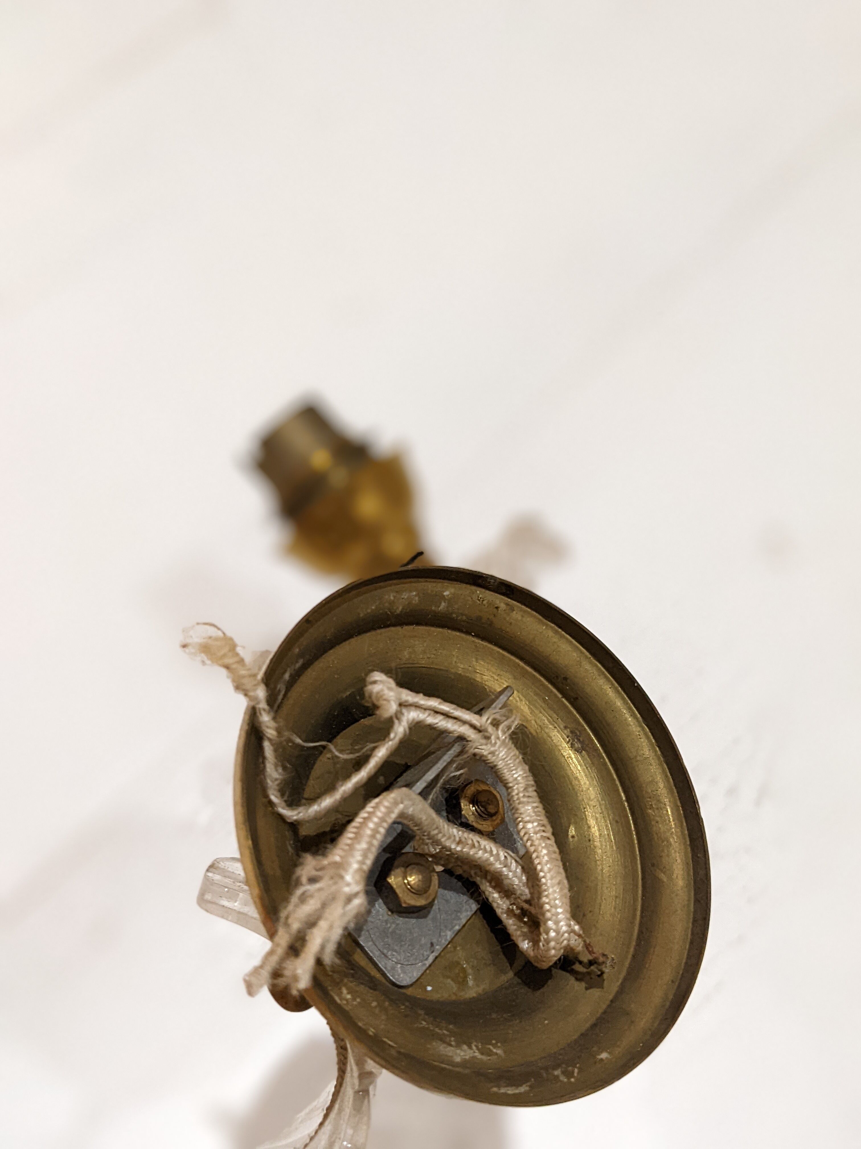 Vintage brass wall light