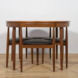 Mid-Century Teak Dining Table and Chairs Set by Hans Olsen for Frem Røjle, Denmark, 1950s, Set of 5