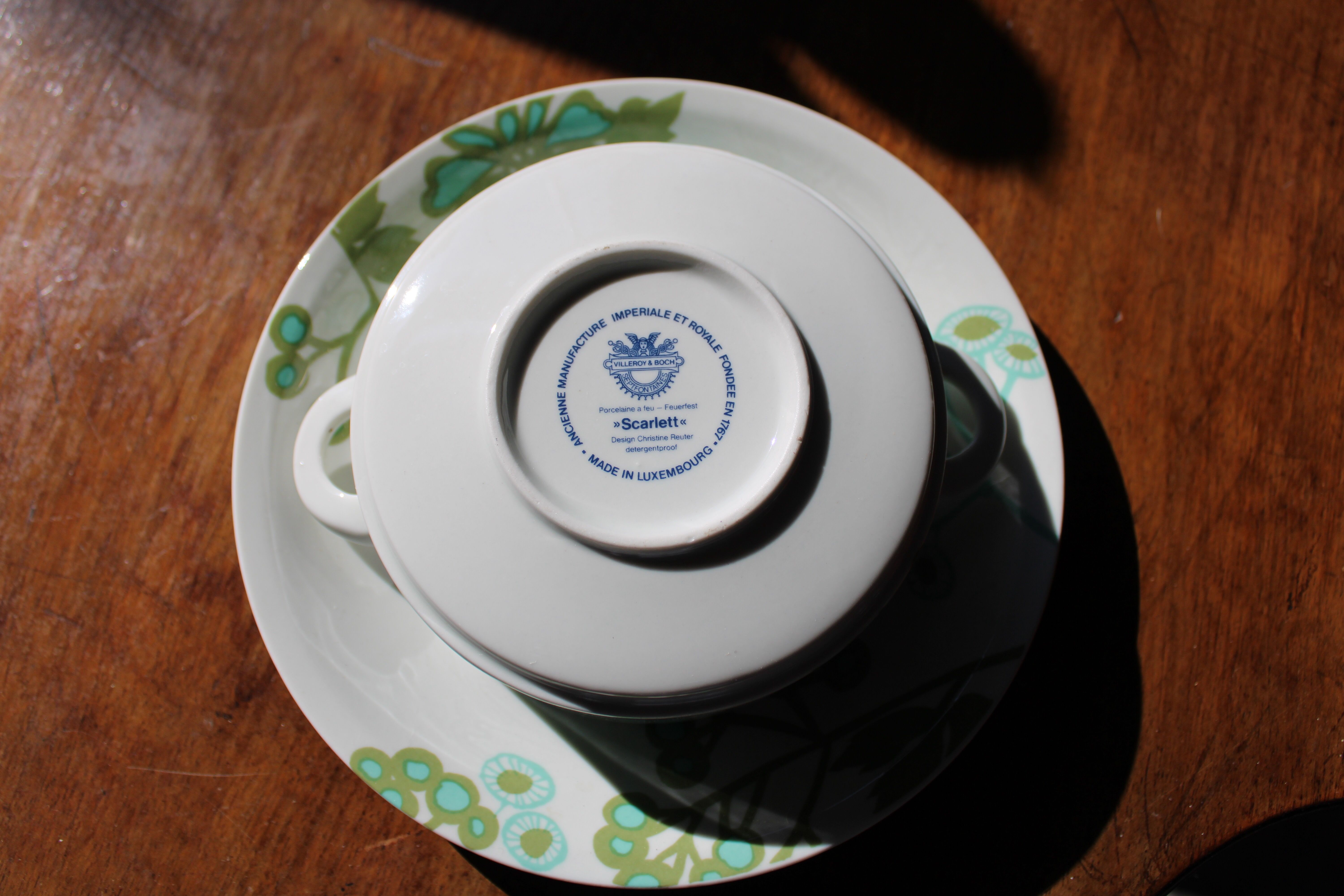 Plate broth/soup bowl-Villeroy and Boch-service Scarlett