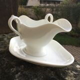 Saucière ancienne blanche