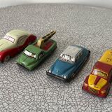 Lot of 4 metal cars, old toys