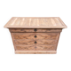 Renovated Louis Philippe chest of drawers in solid wood and walnut veneer from the 18th century.