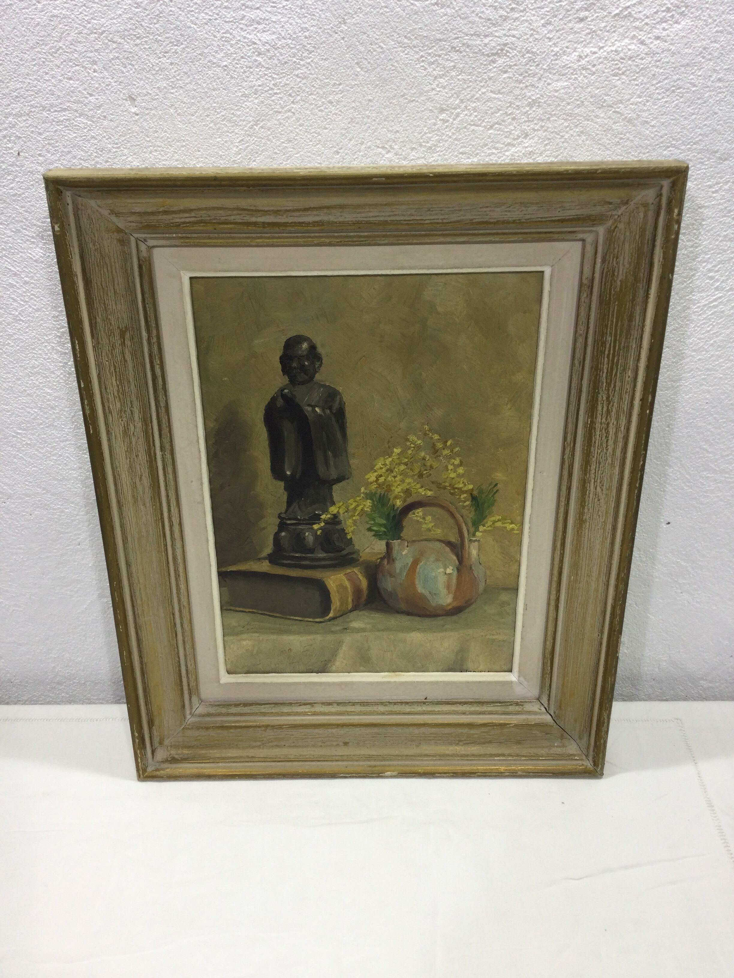Huile sur toile nature morte