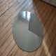 Large vintage beveled oval mirror