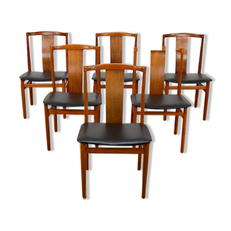 Suite of 6 danish chairs Henning Sorensen 1960