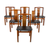 Suite de 6 chaises danoises Henning Sorensen 1960