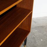 Bibliothèque en teck suédois vintage par Hugo Troeds