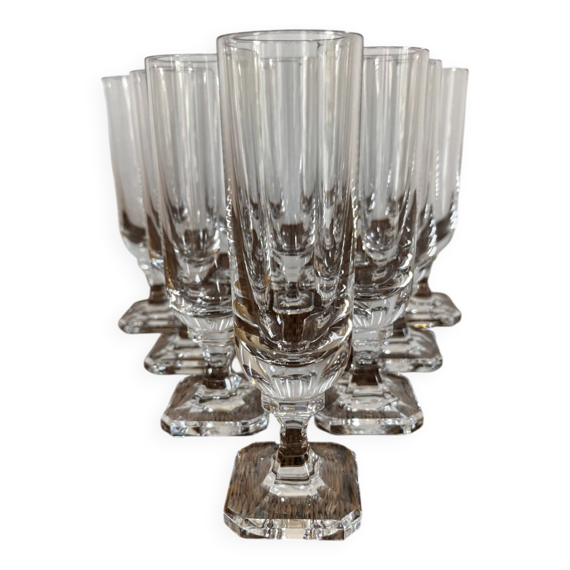 Antique champagne flutes