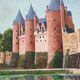 Oil on canvas landscape signed M.Fiche