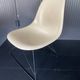 Eames lounge chair white fibre parchment base cat’s cradle Herman Miller
