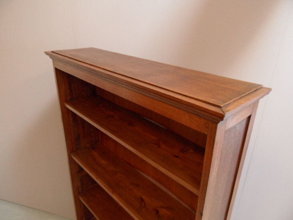 Vintage oak open bookcase