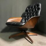 Iconic "Mr. Chair" Armchair & Ottoman – George Mulhauser for Plycra