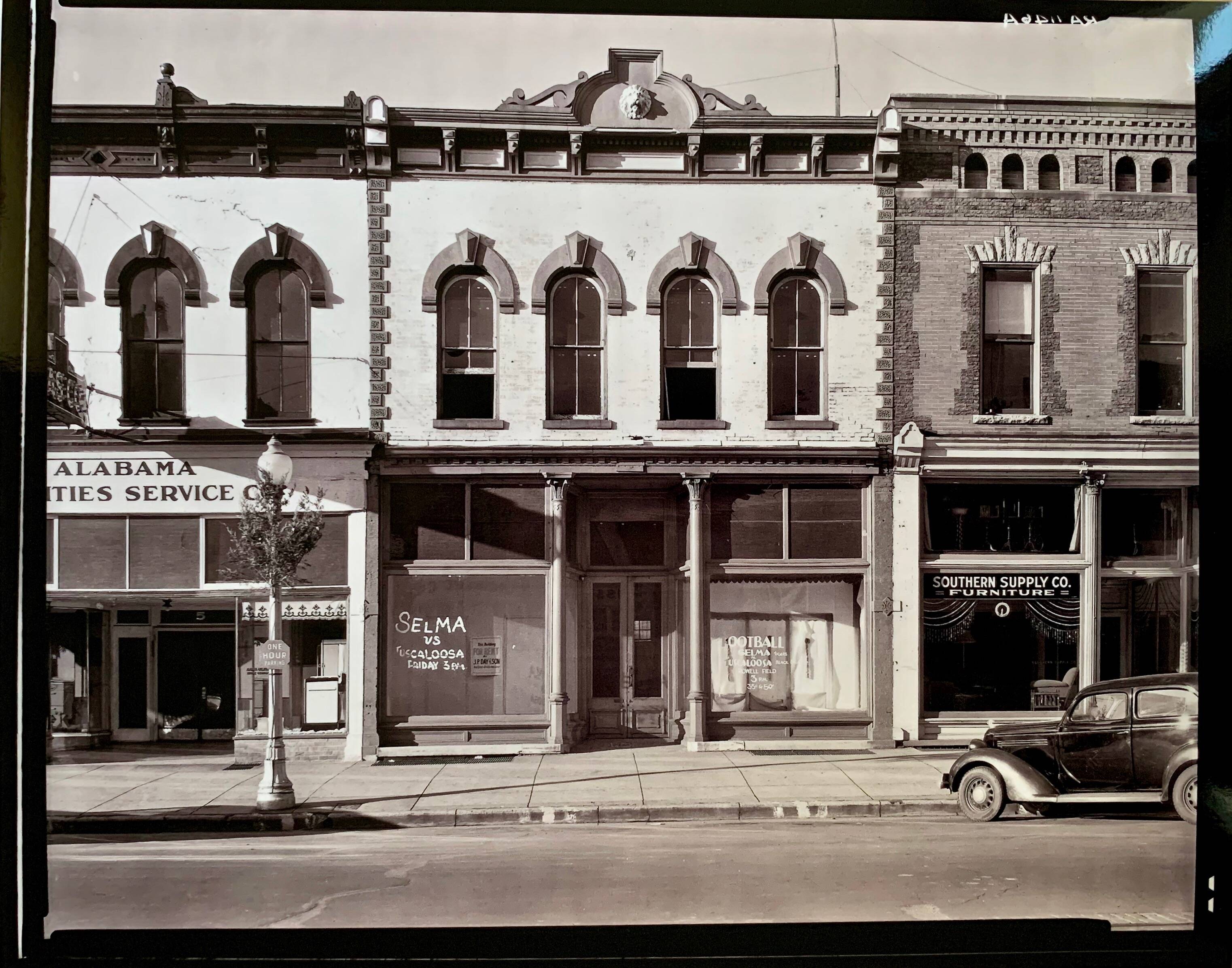 Black and White Fine Art Photography – Walker Evans, Main Street Block, Selma