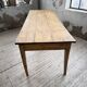 Pine and oak farmhouse table with multiple drawers, communal type, 240cm.