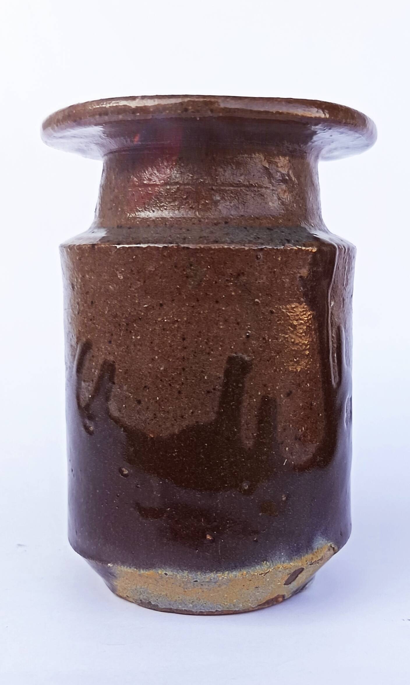 Stoneware vase by Eugène Lion, Saint-Amand-en-Puisaye