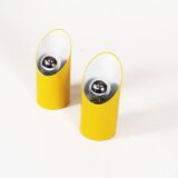 Original 1970's Pop art 'Obliqua' wall lamps by Ignazia Favata and Claudio Dini for Bieffeplast