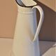 White enamel broc