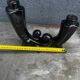 Vallauris Black Ceramic Candle Holder from the 50s