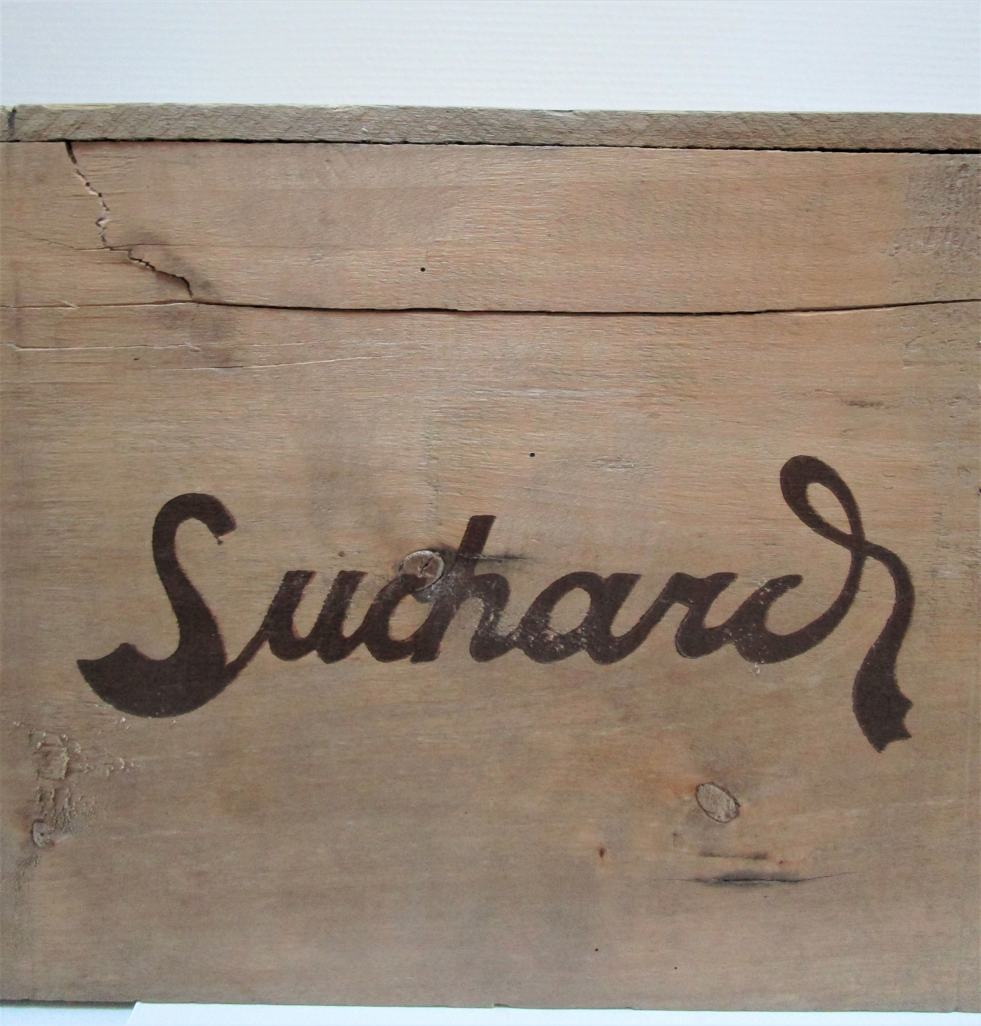 Vintage Skated Wood Case Suchard