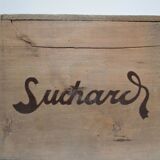 Vintage Skated Wood Case Suchard
