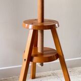 Vintage Solid Beech Screw Stool