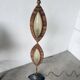 Lampadaire bronze et corde 1970