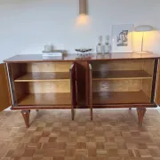 Art Deco diamond-point buffet enfilade in oak - 1930s-1950s - 3