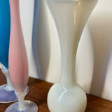 Old iridescent opaline soliflores (X3)