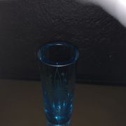 Soliflore, engraved glass vase 1960