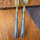 Art deco salad cutlery in silver filled 1930