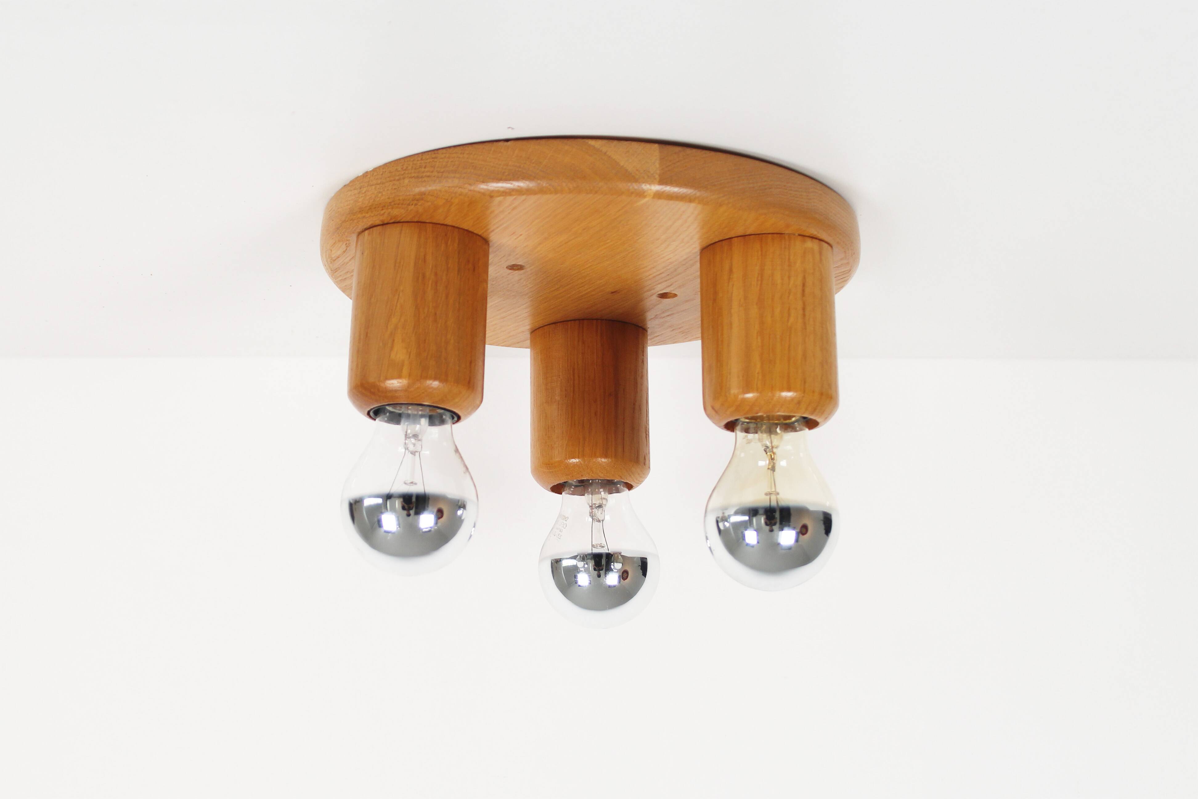 Vintage 1970's old stock 'Japandi' style ceiling or wall light