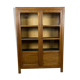 Antique oak library showcase