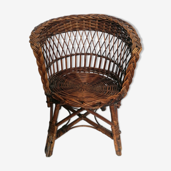 Wicker child chair