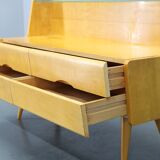 1960s Chest of Drawers with Glass Shelf ,Czechoslovakia