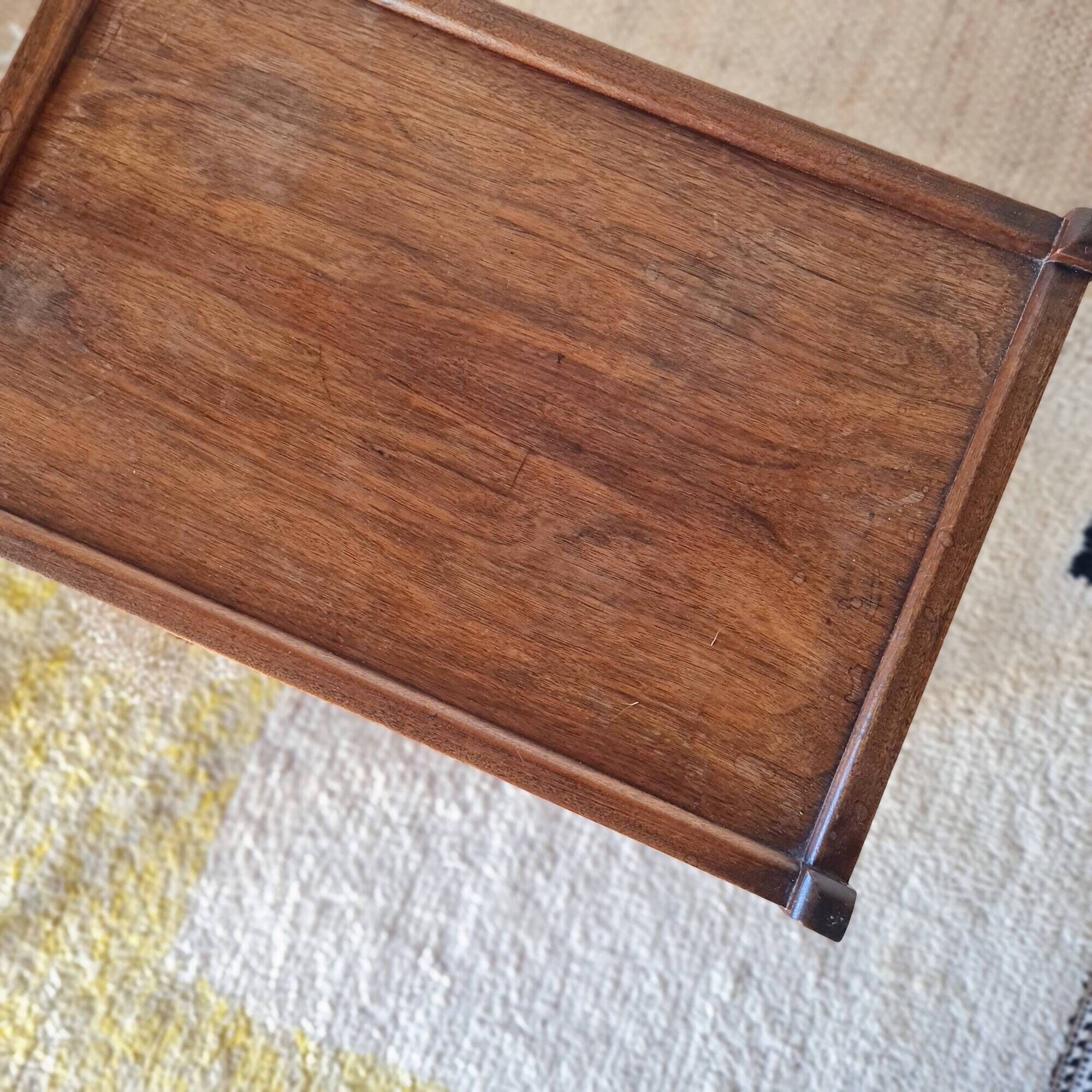 Small antique wooden side table