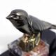 Bird bookends in brass and marble