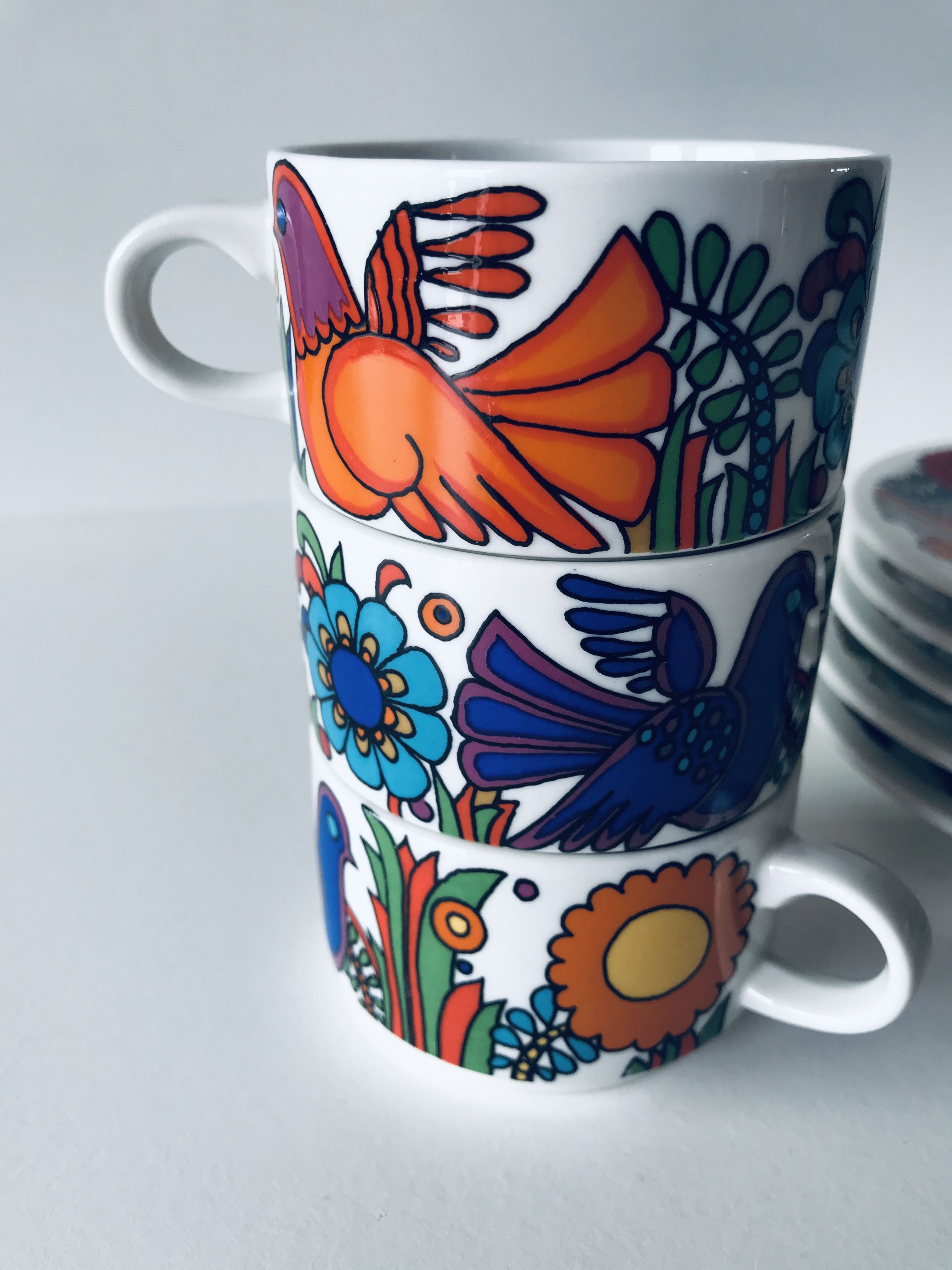 Acapulco coffee cup and saucers by Villeroy and Boch