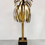 Lampadaire vintage palmier en laiton Maison Jansen