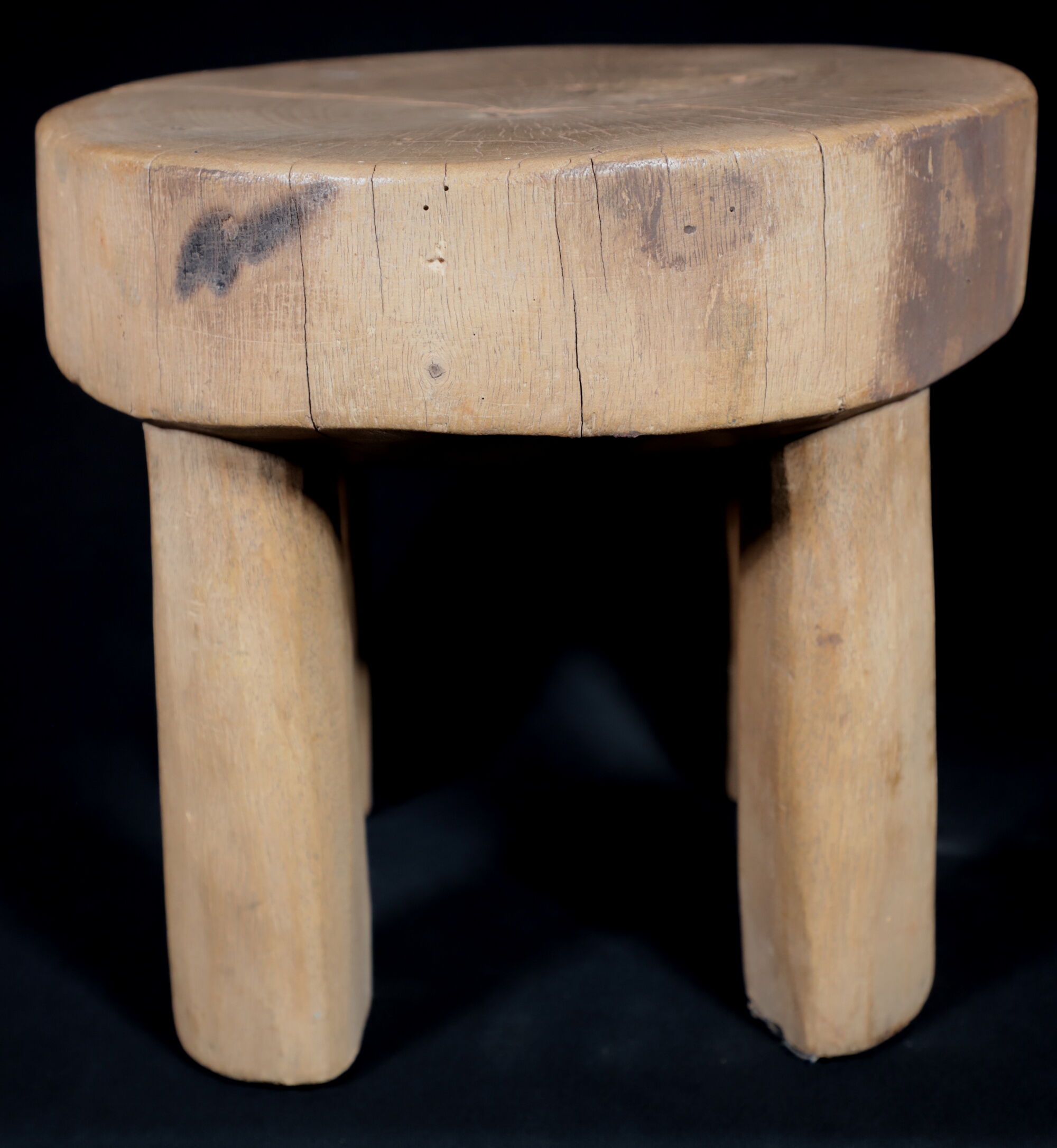 African Art Africa - Antique Wooden Stool West Africa - 21 Cms
