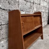 Oak shelf 1950 French modernist