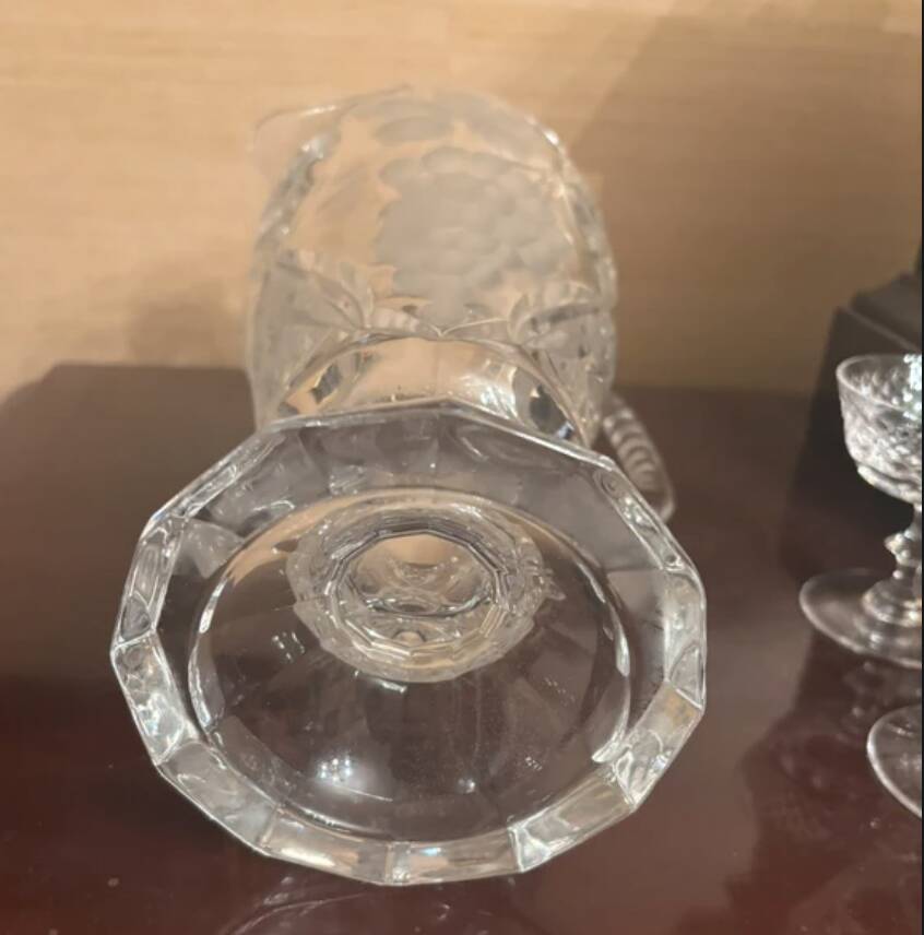 cut crystal carafe 1880-1910